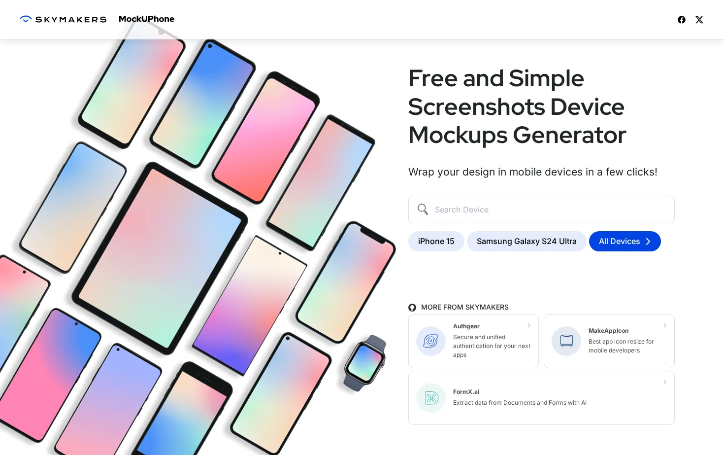 MockUPhone 页面快照